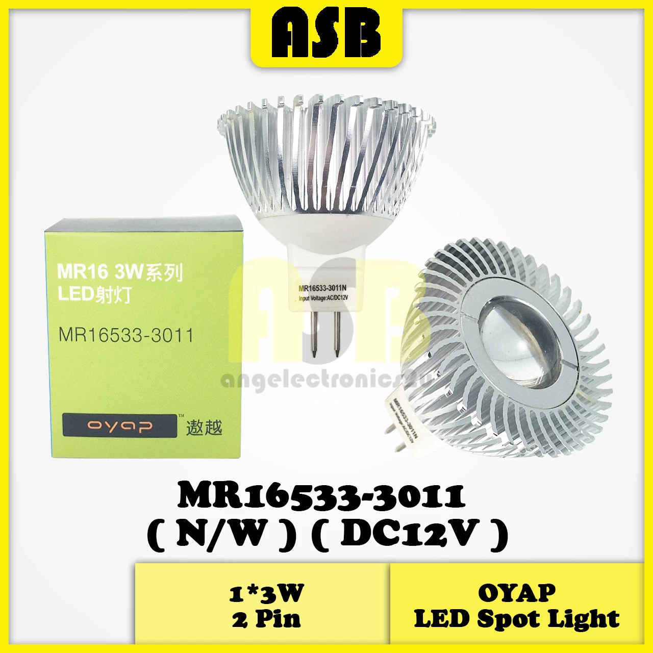 (1pc) OYAP MR16 LED Spot Light ( 2Pin / E27 ) ( DC12V / AC230V )