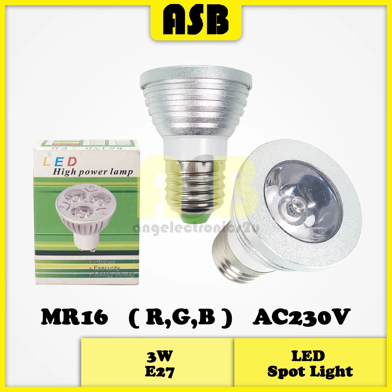 E27 LED Spot Light AC230V / AC240V ( Multi Colour / Daylight )