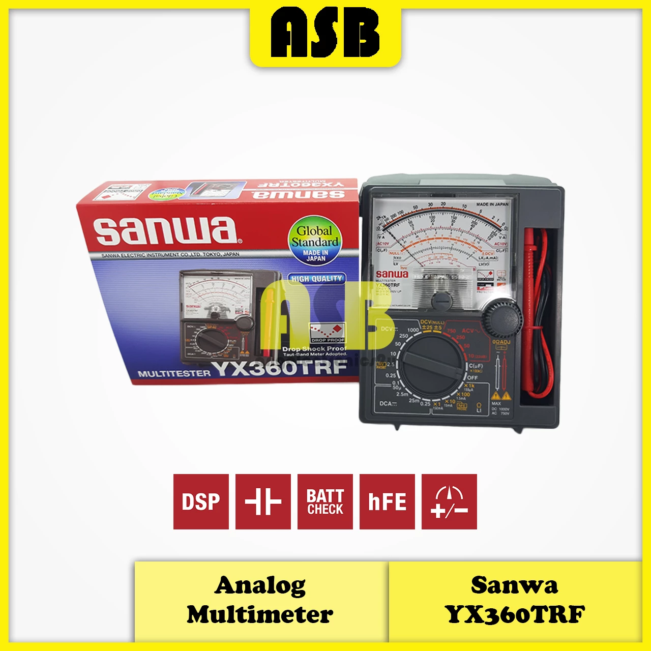 (1pc) Sanwa YX 360TRF Analog Multimeter (362001016)