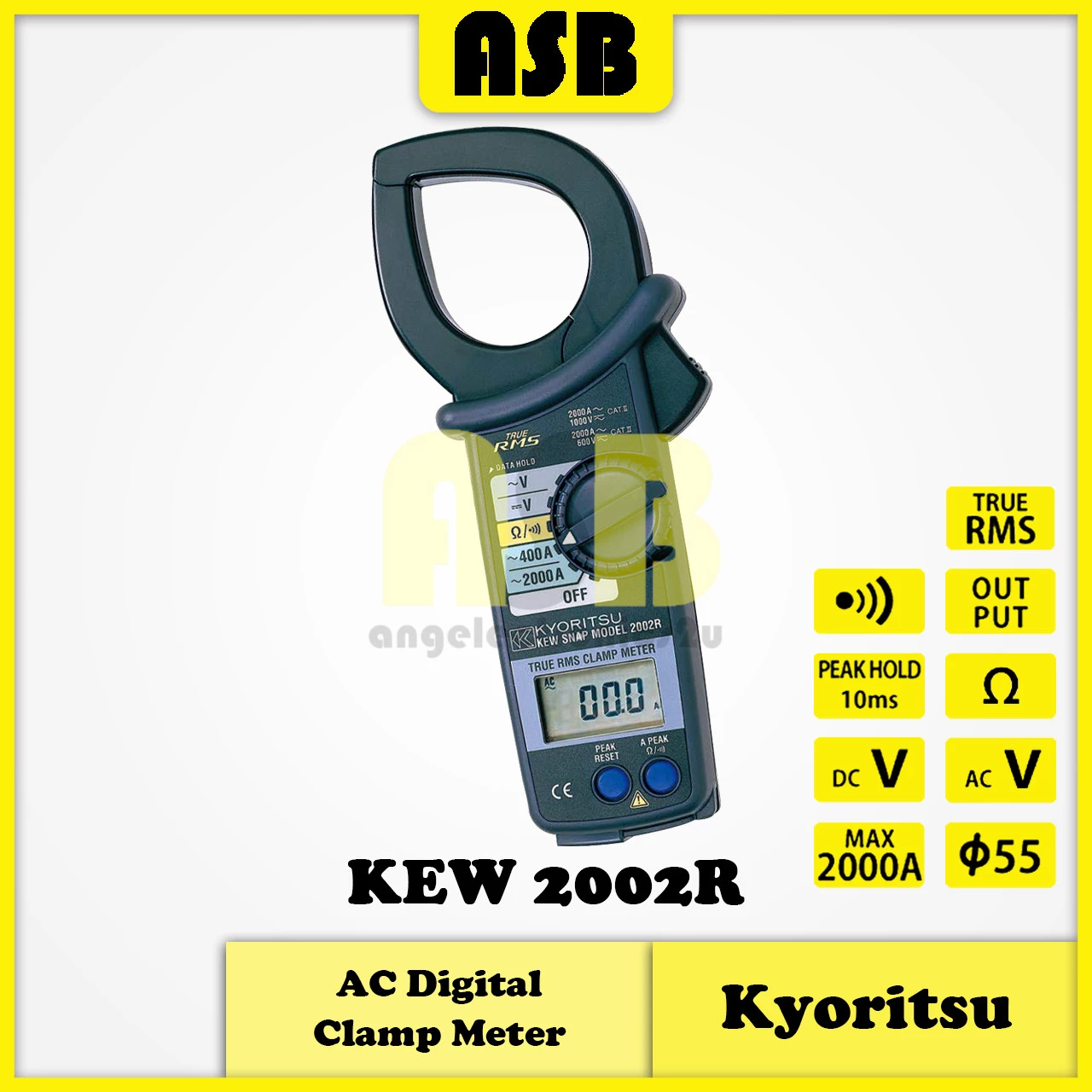 Kyoritsu 2002R AC Digital Clamp Meter (362007038)