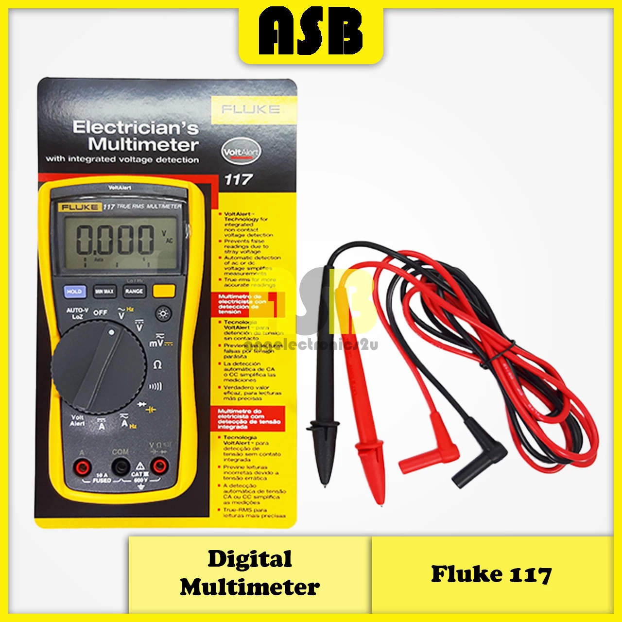 (1pc) Fluke 117 Digital Multimeter (362005002)