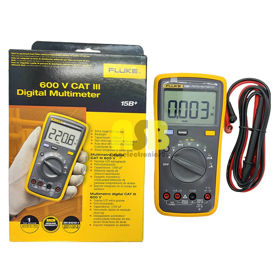 (1pc) Fluke 15B+ Digital Multimeter (362005044)
