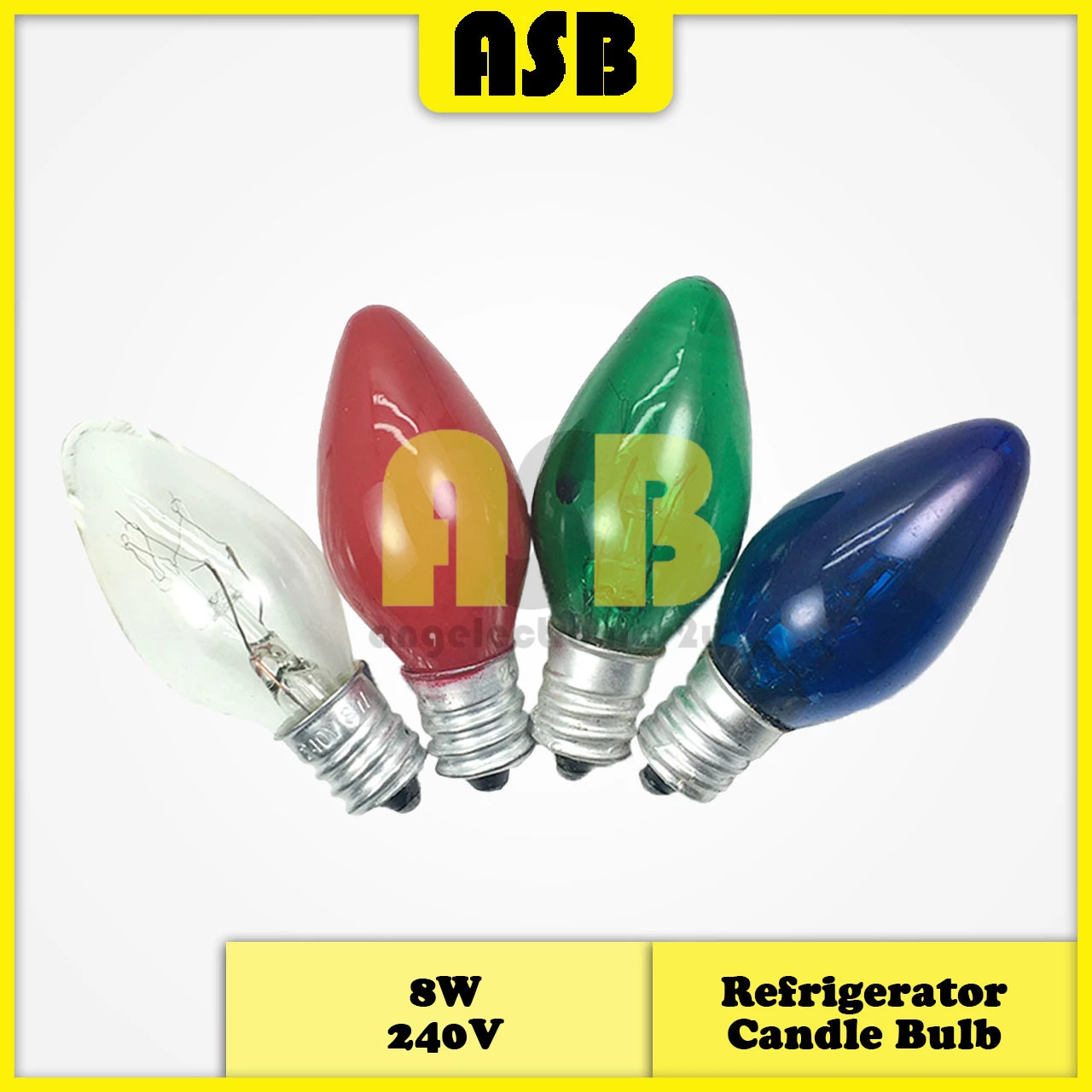 (1pc) Fridge Chili Bulb E12 ( 8W 240V ) ( Color )
