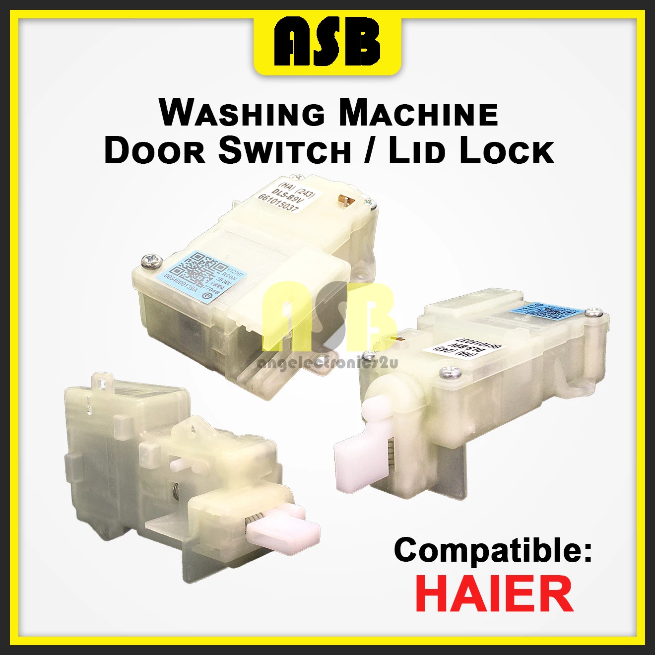 (1pc) ( Compatible : Haier ) Washing Machine Door Switch / Lid Lock / Suis Pintu Mesin Basuh ( 661015037 )