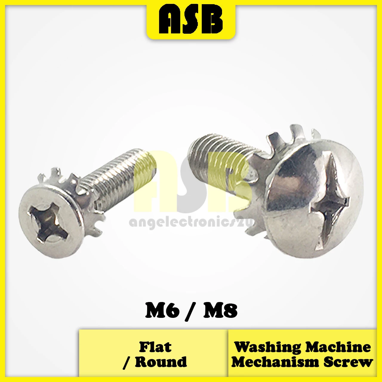 (1pc) Washing Machine Mechanism Screw ( Flat / Round )