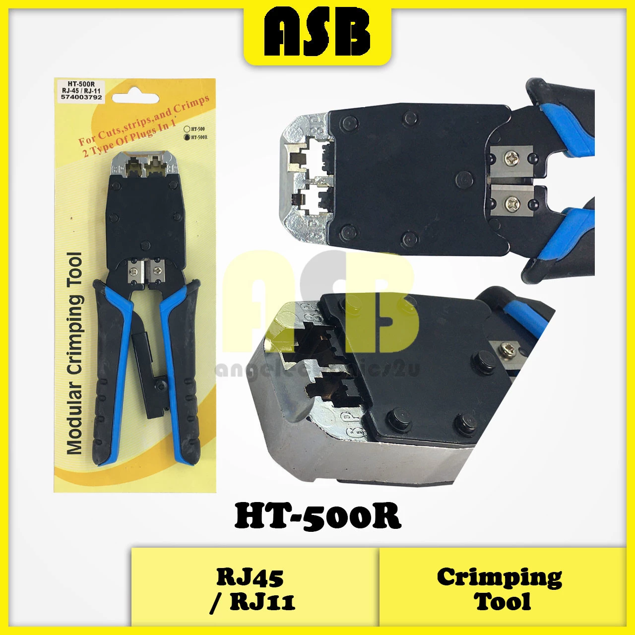 (1pc) HT-500R ( RJ45 / RJ11 ) Crimping Tool / Alat Kelim ( 574003792 )